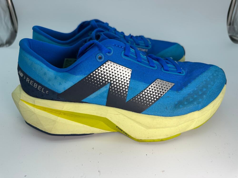 New Balance FuelCell Rebel V4 MFCXLQ4 Athletic Sneaker Mens 7.5 Blue Mesh Sports